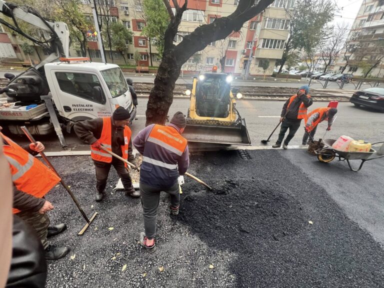 Lucrările   pe Șoseaua Alexandriei in plină desfăsurare